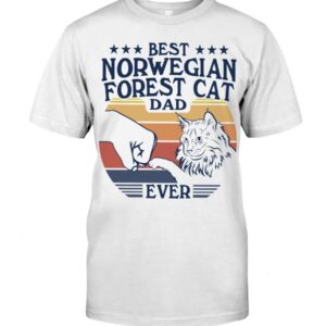 Cats Shirt - Best Norwegian Forest Cat Dad Ever