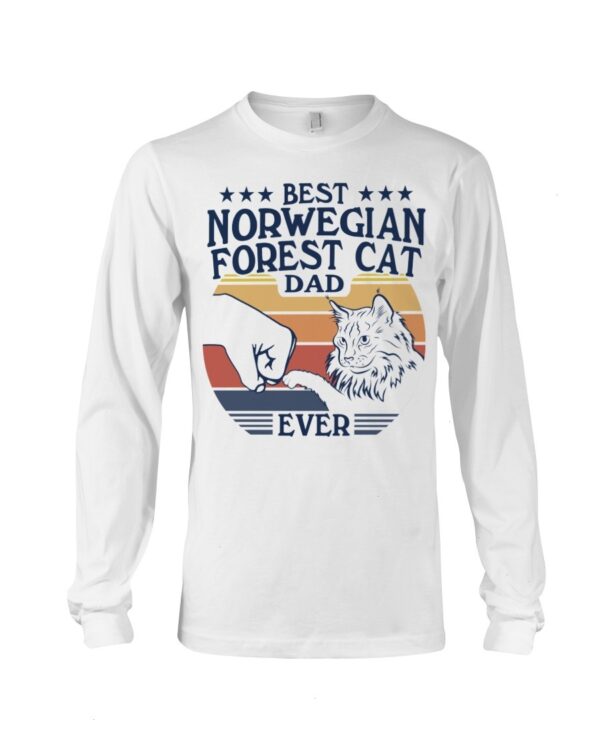 Cats Shirt - Best Norwegian Forest Cat Dad Ever