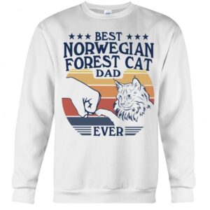 Cats Shirt - Best Norwegian Forest Cat Dad Ever