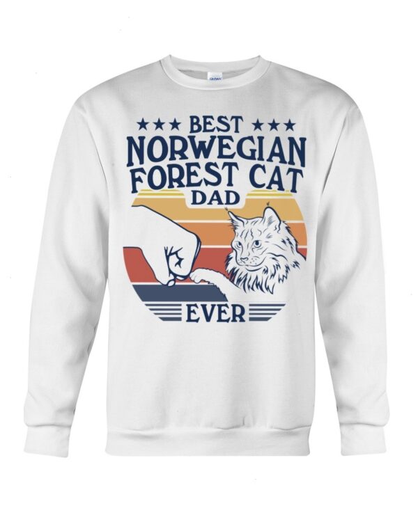 Cats Shirt - Best Norwegian Forest Cat Dad Ever
