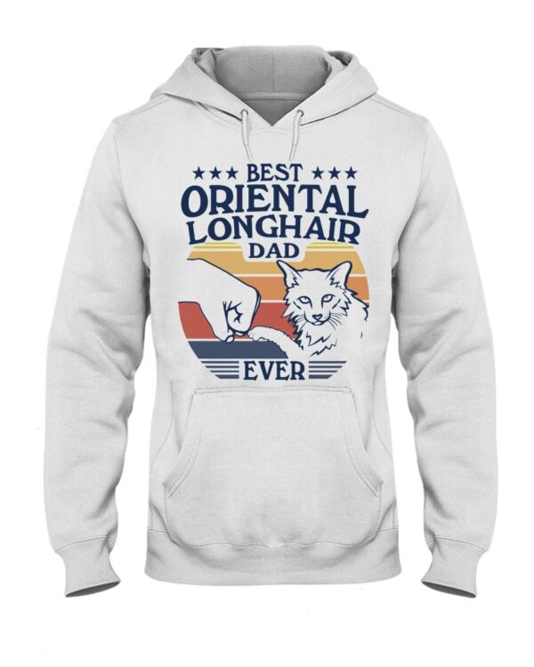 Cats Shirt - Best Oriental Longhair Dad Ever