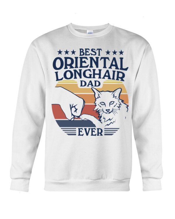 Cats Shirt - Best Oriental Longhair Dad Ever