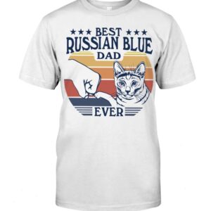 Cats Shirt - Best Russian Blue Dad Ever