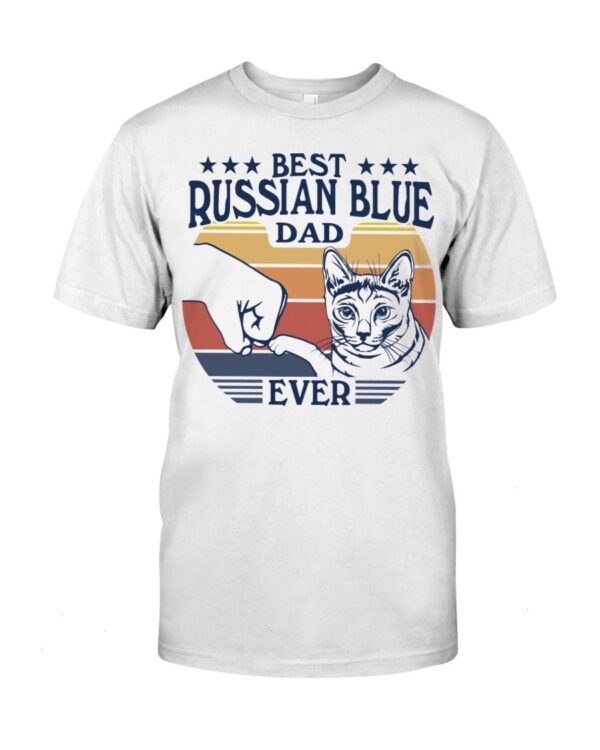 Cats Shirt - Best Russian Blue Dad Ever