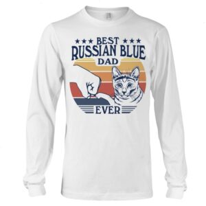 Cats Shirt - Best Russian Blue Dad Ever