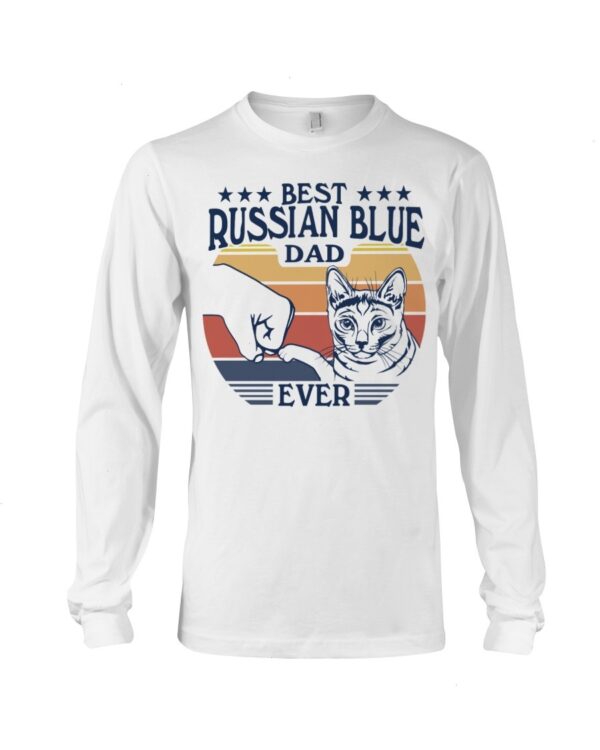 Cats Shirt - Best Russian Blue Dad Ever