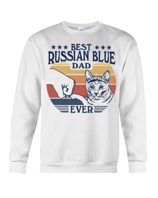 Cats Shirt - Best Russian Blue Dad Ever