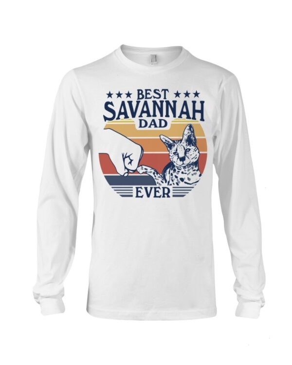 Cats Shirt - Best Savannah Dad Ever