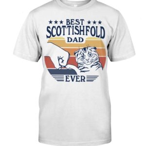 Cats Shirt - Best Scottish Fold Dad Ever