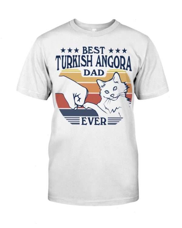 Cats Shirt - Best Turkish Angora Dad Ever