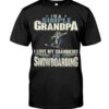 Snowboarding Shirt Sweatshirt Hoodie with Quote I'm A Simple Grandpa I Love My Grandkids And Snowboarding