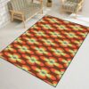 1970s Style Area Rug Non-Slip Floor Mat 70's Retro Pattern Material Illustration Indoor Outdoor Living Room Kids Room Bedroom Carpet Runner Rug Home Decor Doormat Yoga Mat Patio Mat