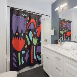 Abstract Art Shower Curtain, Unique Bathroom Decor Design, Art Henri Matisse, Housewarming Gift