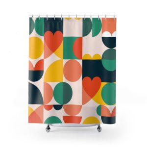 Abstract Art Shower Curtain, Unique Bathroom Decor Design, Art Henri Matisse, Housewarming Gift, Art Design, Flower Design