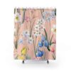 Botanical Flower Field Herbs Bathroom Decor Greenery Shower Curtains Plant Leaves Shower Curtain Nature Bath
