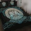 Celtic Tree of Life with Raven Viking Quilt Bedding Set, Viking Bed Set Throw, Twin, Queen, King Size, Viking Quilt Bedding Set Blanket, Viking Quilt For Bedroom, Gifts for Viking Lover