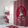 Custom Shower Curtain, Dancing Sugar Skulls, Personalized Skull Couple, Bath Mat, Bath Towels, The Dance