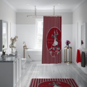 Custom Shower Curtain, Dancing Sugar Skulls, Personalized Skull Couple, Bath Mat, Bath Towels, The Dance