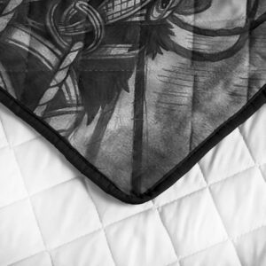 Fenrir Quilt Bed Set, Viking Quilt Bedding Set Throw, Twin, Queen, King Size for Bedroom, Gifts for Viking Lover