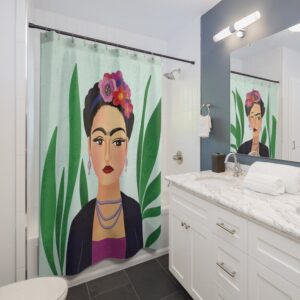 Frida Kahlo Shower Curtain, Bathroom Decor and Design, Beautiful Home Gift, Art Print
