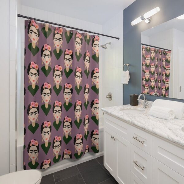 Frida Kahlo Shower Curtain, Bathroom Design and Decor, Unique Art Print Gift Idea, Art Print