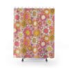 Groovy Retro Shower Curtain, Groovy, Retro, 70s Design and Print, Gift Idea, Housewarming Gift, Cool Design