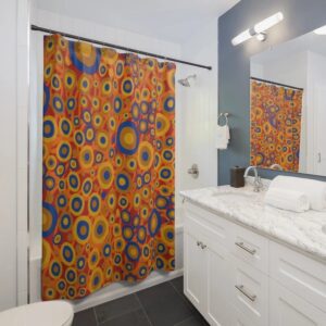 Gustav Klimt Shower Curtain, Bathroom Design Decor, Shower Curtain Art Print, Housewarming Gift, Bathroom Art