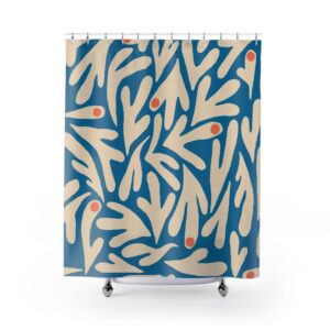 Henri Matisse Abstract Art Shower Curtain, Unique Bathroom Decor Design, Housewarming Gift, Art Design, Flower Design
