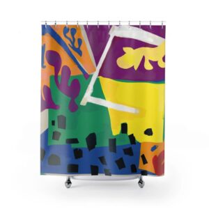 Henri Matisse Shower Curtain, Abstract Art Print Shower Curtain, Modern Bath Design, Housewarming Gift