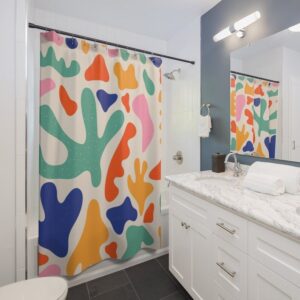 Henri Matisse Shower Curtains, Abstract Art Print Shower Curtain Housewarming Gift Home Decor