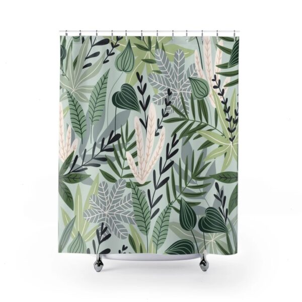 Jungle Shower Curtain, Art Print Exotic, Bathroom Decor Design, Jungle Art Print, Housewarming Gift
