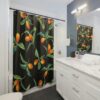 Kumquat Shower Curtain, Fruit Shower Curtain, Fruit Bath Decoration, Botanical Bathroom, Nature Lover Gift