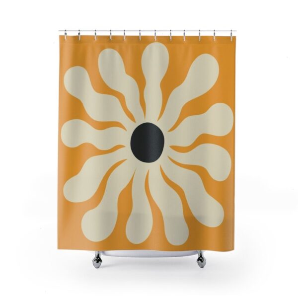 Modern Flower Print Shower Curtain, Bathroom Decor and Design, Gift Idea, Shower Design, House Warming Gift