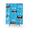Monster Shower Curtain, Children Bathroom Shower Curtain Print, Kids Bathroom Design, Birthday Gift Idea