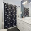 Nautical Anchor Shower Curtain, Boat Shower Curtain, Lakehouse Shower Curtain, Ocean Theme Gift