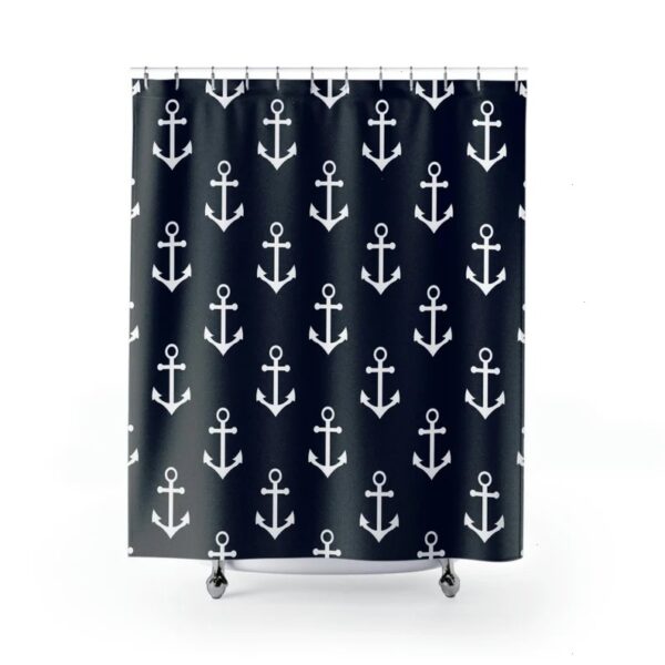 Nautical Anchor Shower Curtain, Boat Shower Curtain, Lakehouse Shower Curtain, Ocean Theme Gift