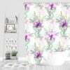 Purple Roses Floral Bathroom Decor, Shower Curtain, Bath Towels, Bath Mat, Hand Towel Options