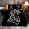 Quilt Bed Set : Fenrir – Viking Quilt Bedding Set Throw, Twin, Queen, King Size, Viking Quilt Bedding Set Blanket, Viking Quilt For Bedroom, Gifts for Viking Lover