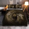Raven Valknut Viking Quilt Bedding Set, Viking Bed Set Throw, Twin, Queen, King Size, Viking Quilt Bedding Set Blanket, Viking Quilt For Bedroom, Gifts for Viking Lover