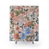 Retro Shower Curtain Bathroom Decor Design, Modern Art Print, Housewarming Gift, Unique Gift Idea