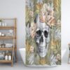 Shower Curtain, Calavera Floral Skull, Sugar Skulls, Day Of The Dead, Bath Mat, Bath Towels