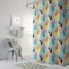 Shower Curtain, Mid Century Modern Shower Curtain, Bath Towels, Bath Mat, Bathroom Sets, Atomic Gray