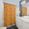 Tropical Umbrella Shower Curtain, Coastal Shower Curtain, Beach Theme Shower Curtain Bathroom Decor, Housewarming Gift