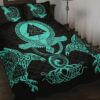 Vegvisir Valknut Raven Viking Tree of Life Fenirr Wolf Quilt Bed Set, Viking Bed Set Throw, Twin, Queen, King Size, Viking Quilt Bedding Set Blanket, Viking Quilt For Bedroom, Gifts for Viking Lover