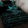Vikings Raven Tattoo Style Quilt, Viking Quilt Bedding Set Blanket, Viking Quilt For Bedroom, Gifts for Viking Lover