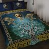 Wolf Tree of Life Valknut Raven Quilt Bed Set, Viking Bed Set Throw, Twin, Queen, King Size, Viking Quilt Bedding Set Blanket, Viking Quilt For Bedroom, Gifts for Viking Lover