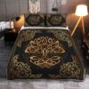 Yggdrasil Odin's Ravens Huginn And Muninn Quilt Bed Set, Viking Quilt Bedding Set Throw, Twin, Queen, King Size, Viking Quilt Bedding Set Blanket, Viking Quilt For Bedroom, Gifts for Viking Lover